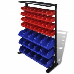 Étagère à outils de garage Bleu et rouge alsavelo