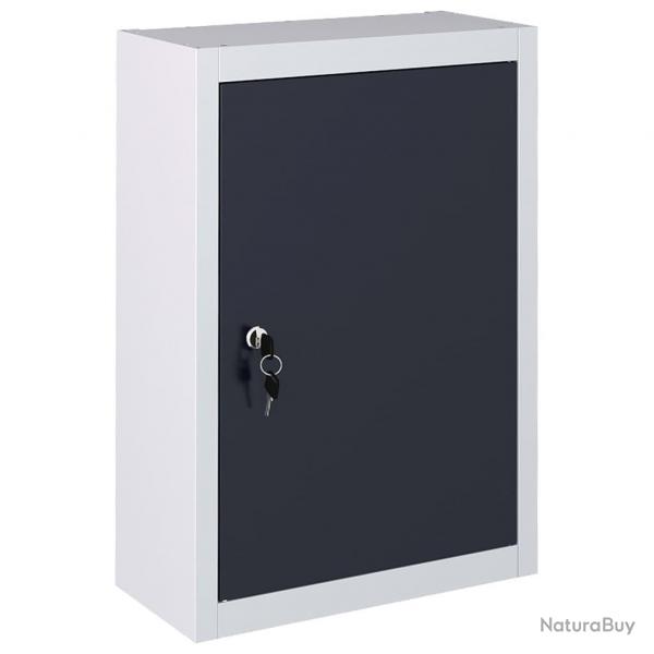 Armoire  outils murale Style Industriel Mtal Gris et noir alsavelo