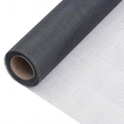 Écran en treillis Fibre de verre 80x1000 cm Gris alsavelo