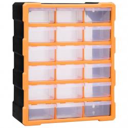 Organisateur multi-tiroirs avec 18 tiroirs centraux 38x16x47 cm alsavelo