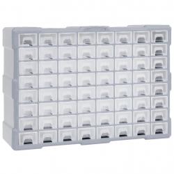 Organisateur multi-tiroirs avec 64 tiroirs 52x16x37,5 cm alsavelo