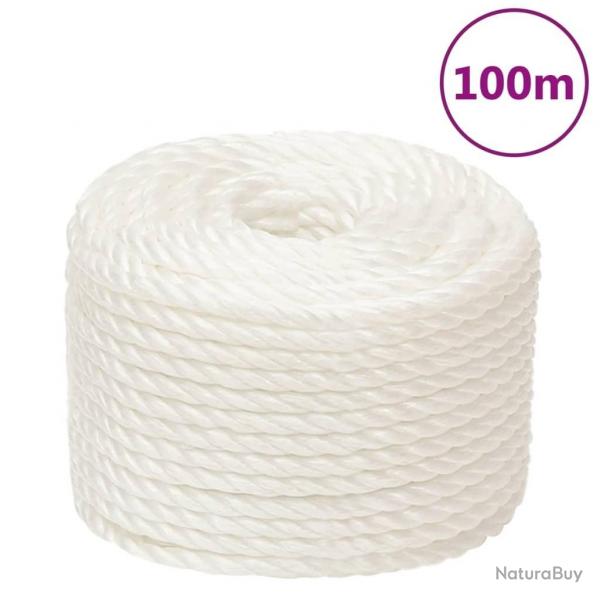 Corde de travail Blanc 16 mm 100 m polypropylne alsavelo