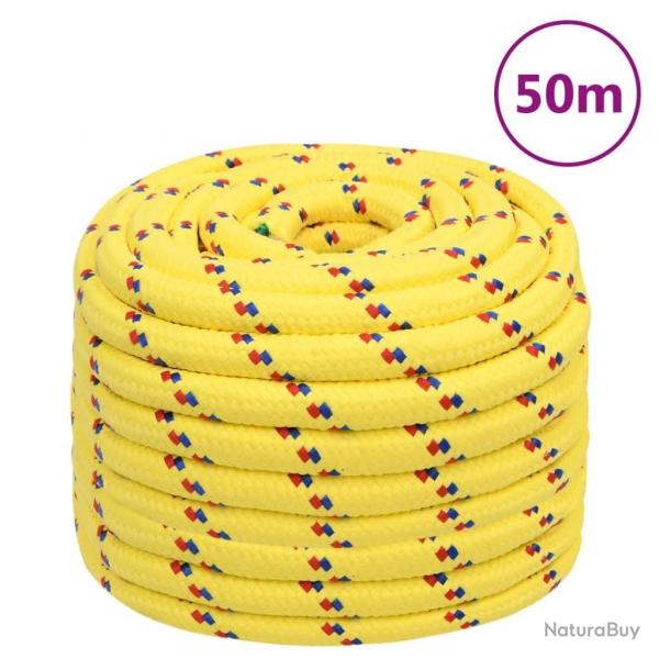 Corde de bateau Jaune 20 mm 50 m Polypropylne alsavelo