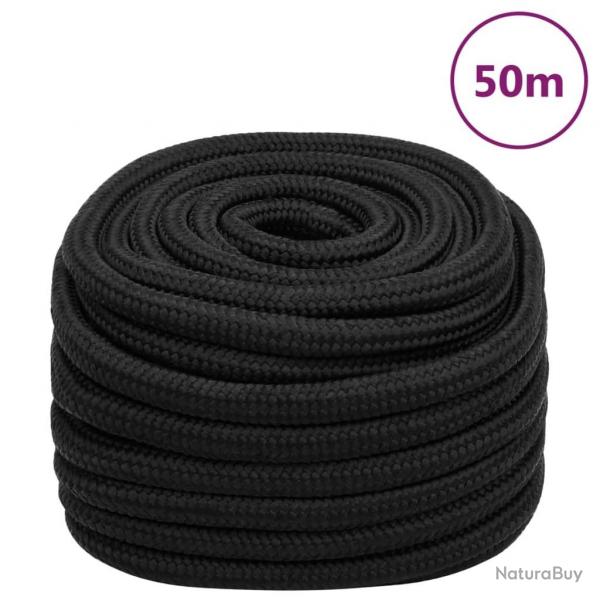 Corde de bateau Noir complet 20 mm 50 m Polypropylne alsavelo