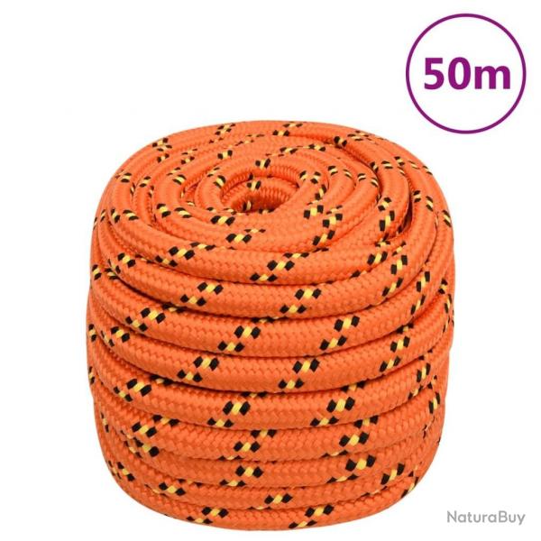 Corde de bateau Orange 20 mm 50 m Polypropylne alsavelo