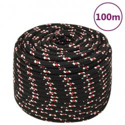 Corde de bateau Noir 14 mm 100 m Polypropylène alsavelo