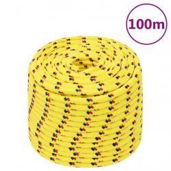 Corde de bateau Jaune 14 mm 100 m Polypropylène alsavelo