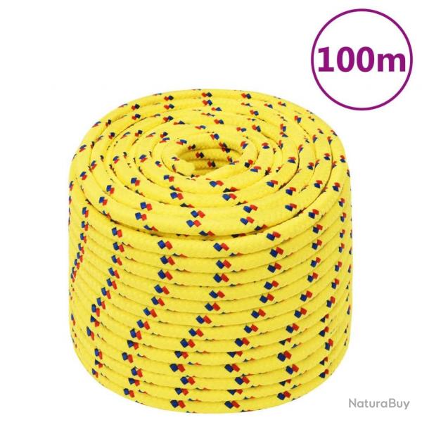 Corde de bateau Jaune 14 mm 100 m Polypropylne alsavelo