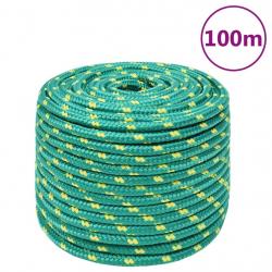 Corde de bateau Vert 14 mm 100 m Polypropylène alsavelo