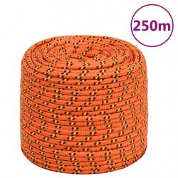 Corde de bateau Orange 8 mm 250 m Polypropylène alsavelo