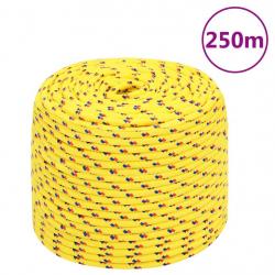 Corde de bateau Jaune 8 mm 250 m Polypropylène alsavelo