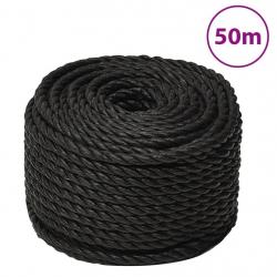 Corde de travail Noir 20 mm 50 m polypropylène alsavelo