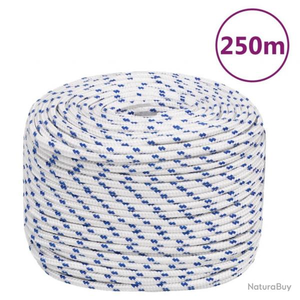 Corde de bateau Blanc 8 mm 250 m Polypropylne alsavelo