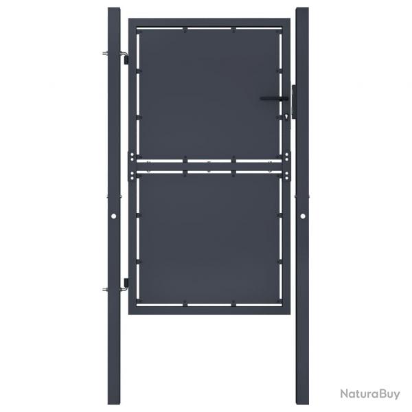Portail de jardin Acier 100x150 cm Anthracite alsavelo