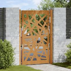 Porte de jardin acier résistant aux intempéries design lumière alsavelo