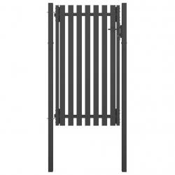 Portail de clôture de jardin Acier 1x2,25 m Anthracite alsavelo