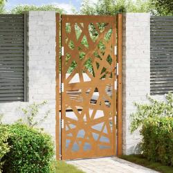Porte de jardin acier résistant aux intempéries design lumière alsavelo