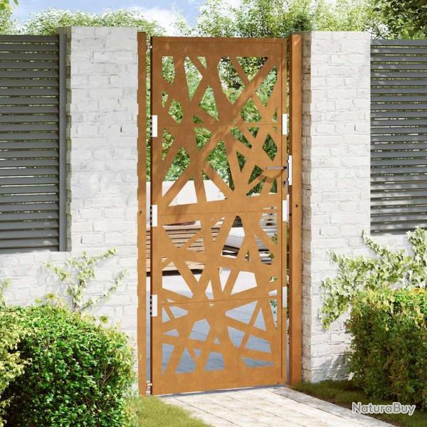 Porte de jardin acier rsistant aux intempries design lumire alsavelo