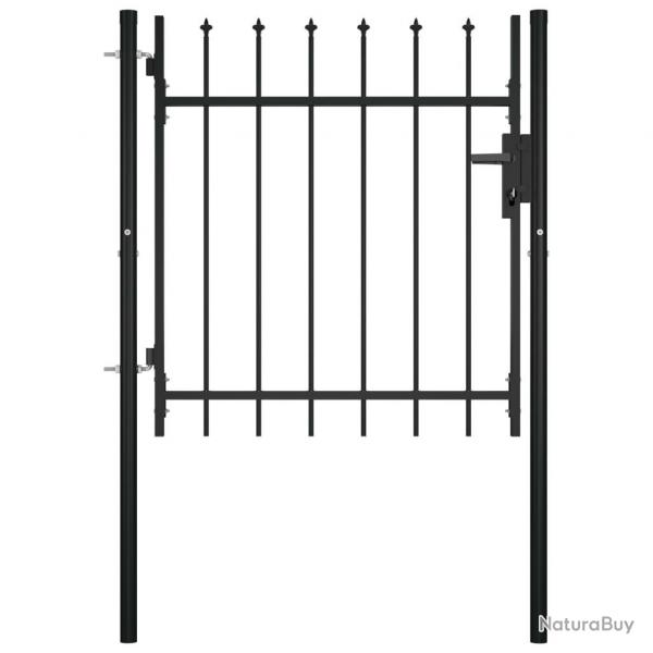 Portail avec haut sous forme de lance 100x75 cm alsavelo