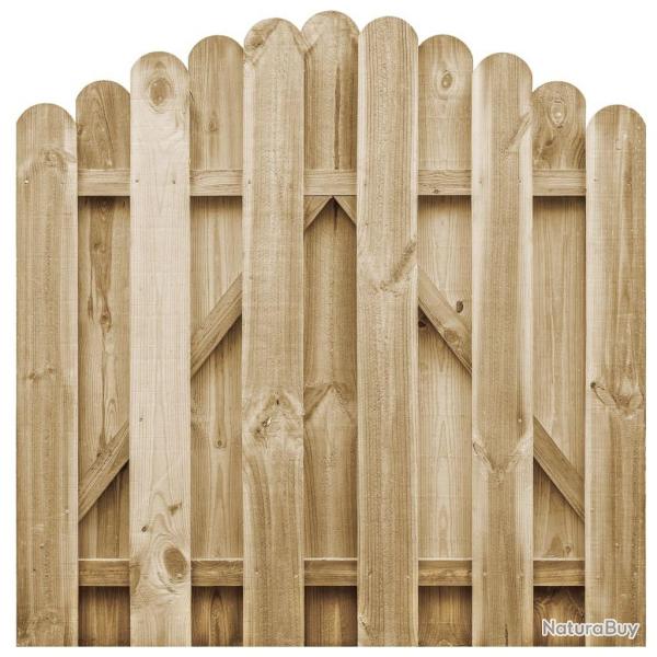 Portail de jardin Bois de pin imprgn 100x100 cm alsavelo