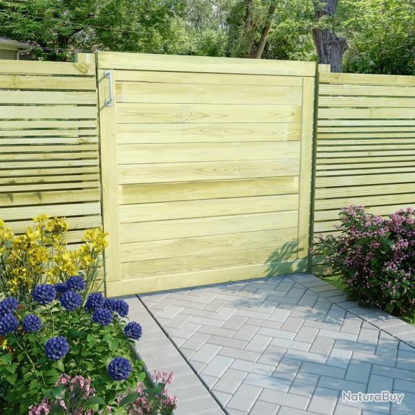Portail de jardin Bois de pin imprgn 100x100 cm alsavelo
