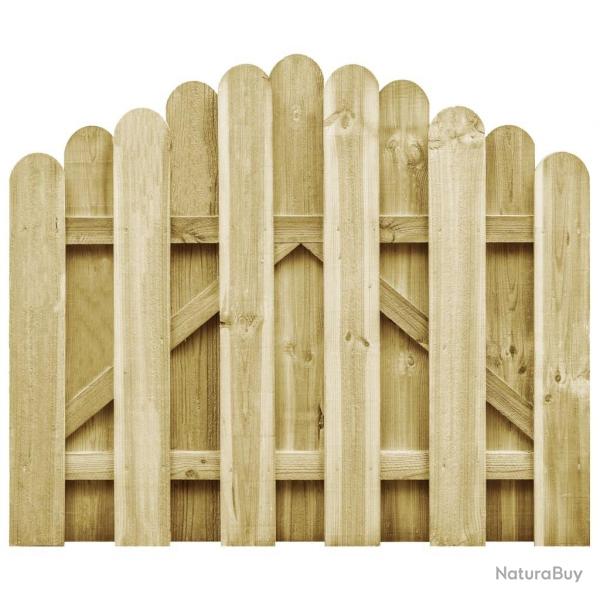 Portail de jardin bois de pin imprgn 100x75 cm alsavelo