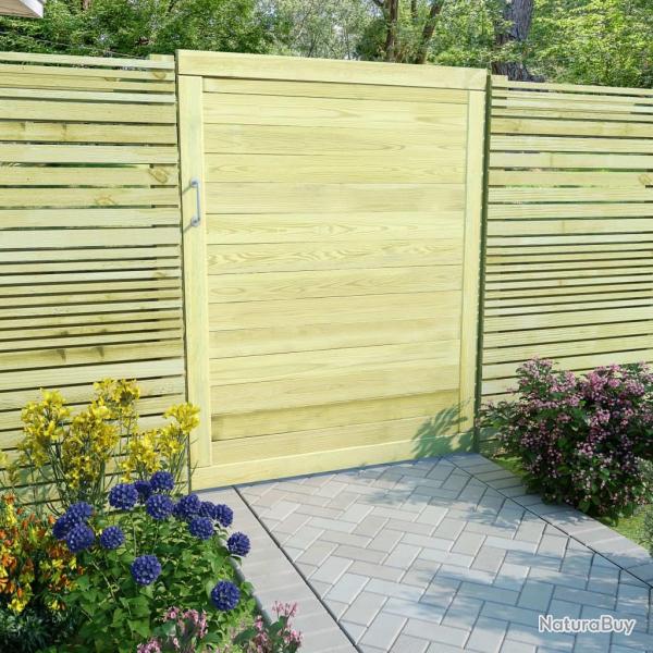 Portail de jardin Bois de pin imprgn 125x100 cm alsavelo