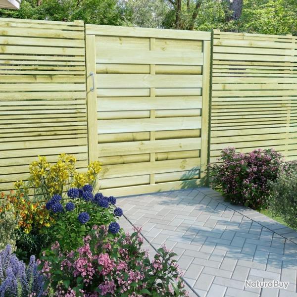 Portillon Bois de pin imprgn 100x125 cm Vert alsavelo