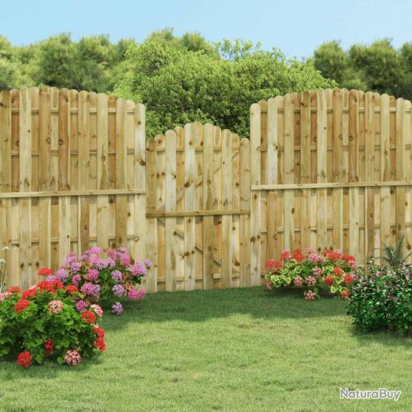 Portail de jardin Bois de pin imprgn 100x150 cm alsavelo