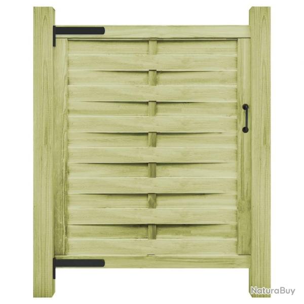 Portillon Bois de pin imprgn 100x125 cm Vert alsavelo