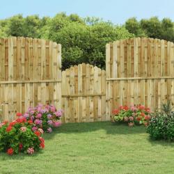 Portail de jardin Bois de pin imprégné 100x125 cm alsavelo