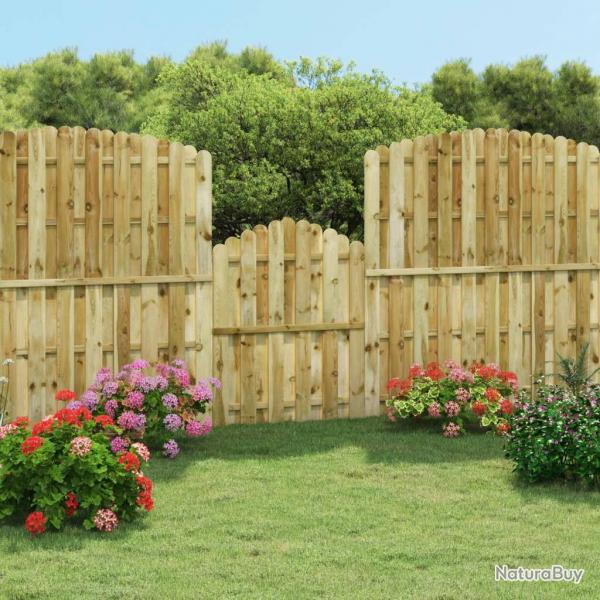 Portail de jardin Bois de pin imprgn 100x125 cm alsavelo