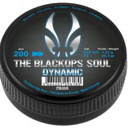 Plombs BO MANUFACTURE the black ops soul cal.4,5mm dynamic par 200