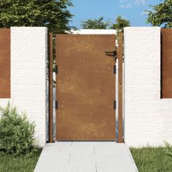 Portail de jardin 105x155 cm acier corten alsavelo