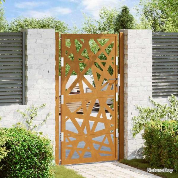 Porte de jardin acier rsistant aux intempries design lumire alsavelo