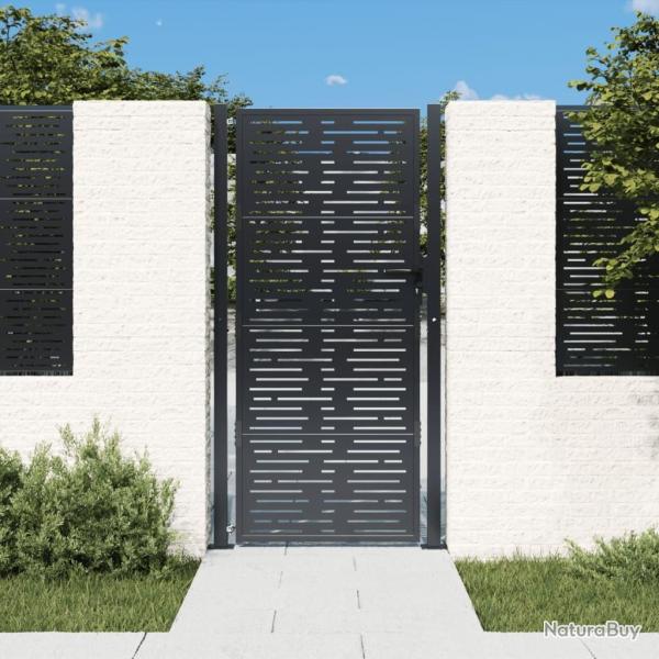 Portail de jardin anthracite 105x180 cm conception de carr alsavelo