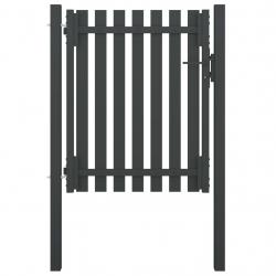 Portail de clôture de jardin Acier 1x1,5 m Anthracite alsavelo