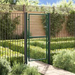 Portail de clôture acier 100x175 cm vert alsavelo