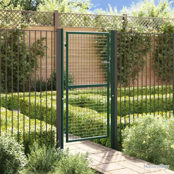 Portail de clture acier 100x175 cm vert alsavelo