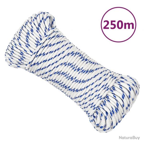 Corde de bateau Blanc 4 mm 250 m polypropylne alsavelo