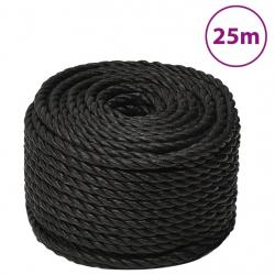 Corde de travail Noir 16 mm 25 m polypropylène alsavelo