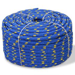 Corde de bateau Polypropyl&egrave;ne 6 mm 100 m Bleu alsavelo
