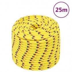 Corde de bateau Jaune 12 mm 25 m Polypropylène alsavelo