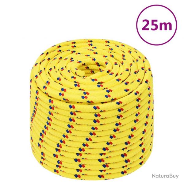 Corde de bateau Jaune 12 mm 25 m Polypropylne alsavelo