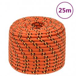 Corde de bateau Orange 12 mm 25 m Polypropylène alsavelo