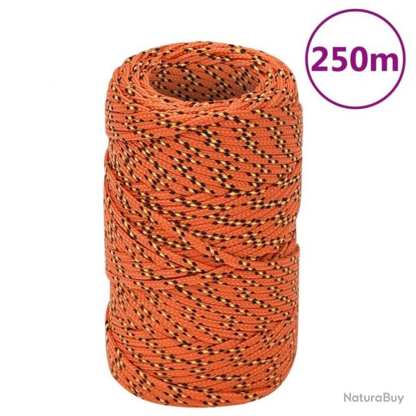 Corde de bateau Orange 2 mm 250 m Polypropylne alsavelo