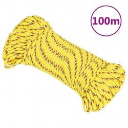 Corde de bateau Jaune 5 mm 100 m Polypropylène alsavelo