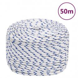 Corde de bateau Blanc 6 mm 50 m Polypropylène alsavelo