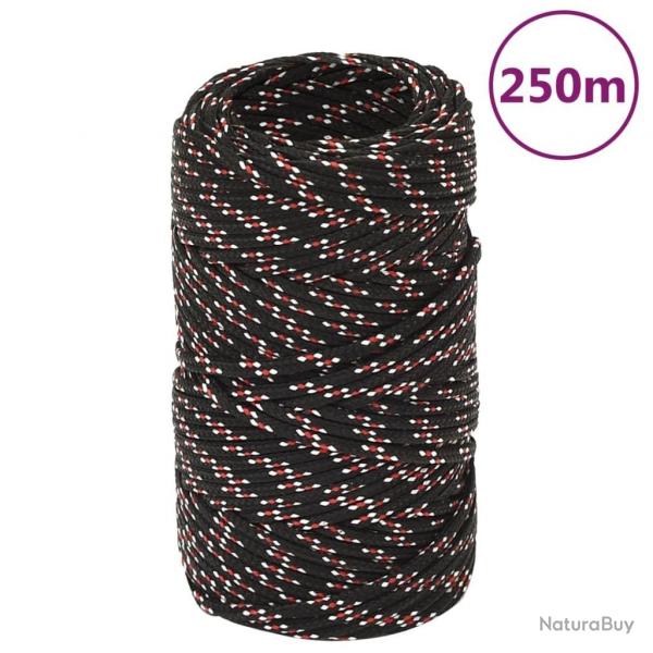 Corde de bateau Noir 2 mm 250 m Polypropylne alsavelo