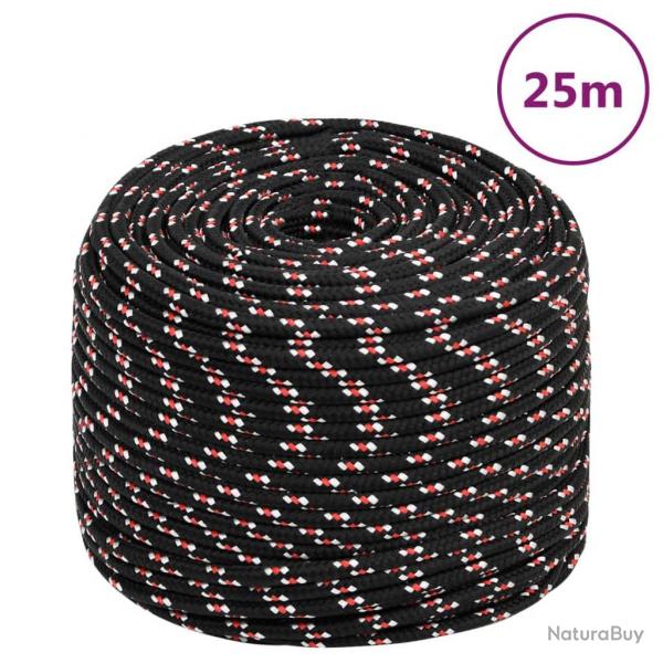 Corde de bateau Noir 8 mm 25 m Polypropylne alsavelo